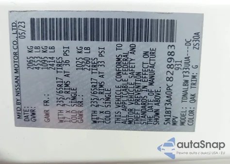 2023 Nissan Rogue S Fwd from USA, damaged, VIN 5N1BT3AA0PC828983